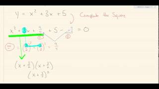 2.3 - Graphing Quadratics (Vertex Format w/ Quad Formula) [MTH 151]