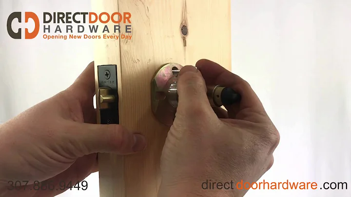 Installation of Emtek Keyed Entry Lever