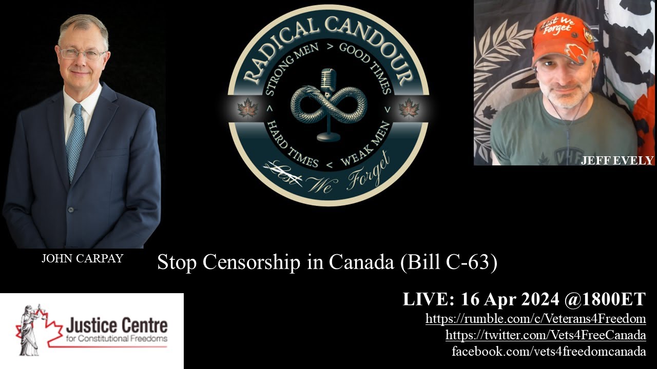 Stop Censorship in Canada (Bill C-63), w. John Carpay - YouTube