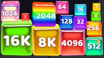 Jelly Cubes 2048 Challenge infinity (Math Games, Level Up Blob Merge 3D)