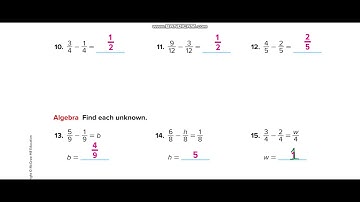 Grade 5 Chapter 9 Lesson 3 Subtract Like Fractions