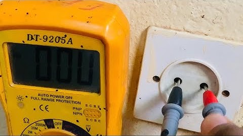 Comment mesurer la tension à partir d’un multimètre.