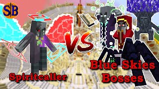 Spiritcaller (Illage and Spillage) vs Blue skies Bosses | Minecraft Mob Battle