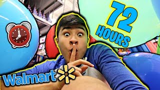72 HOUR OVERNIGHT CHALLENGE IN WALMART HIDE and SEEK PART 3