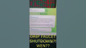 DRIP NETWORK FAUCET SHUTDOWN! WEN WEN WEN!?