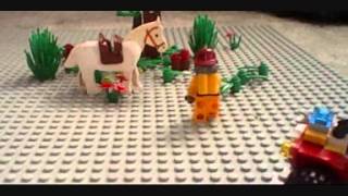 Lego Fireman Putting Out Fire