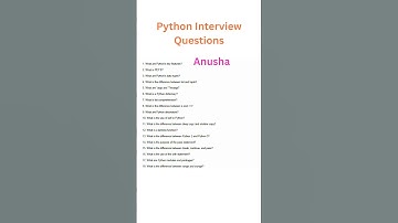 Python Interview Questions