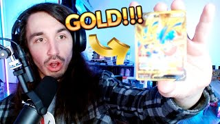 I PULLED THIS GOLDEN KOREAN POKEMON CARD ON MY BIRTHDAY!! Korean Sword and Shield Base Set