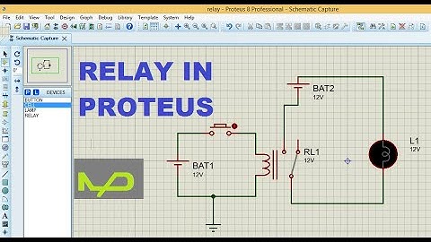 How to use relay in proteus | operating relay in proteus | relay in proteus |simulation of relay