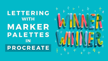 Marker Lettering with Palettes in Procreate :: Bardot Brush