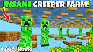 NEW CREEPER FARM Tutorial! 4,800 Gunpowder/Hour! Minecraft Bedrock Edition Tutorial screenshot 3