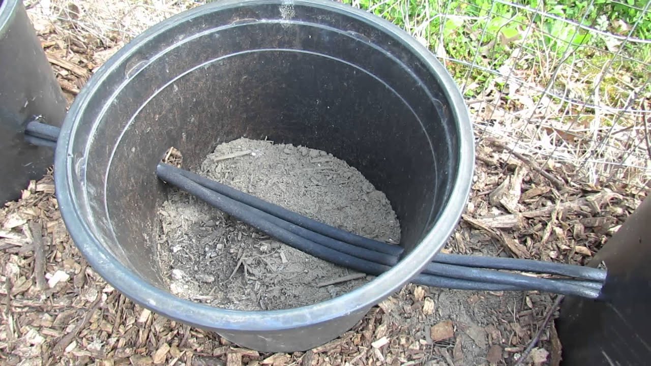 Experimental Container Gardening : A Soaker Hose Gravity Drip System