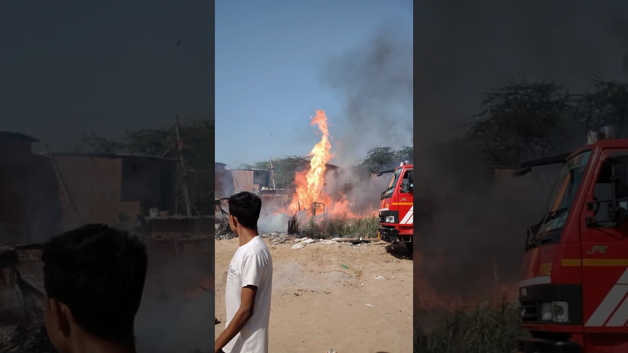 "आग का तांडव! 🔥 12 घर जले, लोगों की ज़िंदगी उजड़ी"