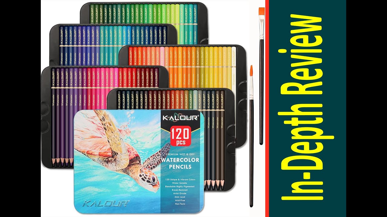 KALOUR Premium Watercolor Pencils, Set of 120 Colors,with Water Brush —  CHIMIYA