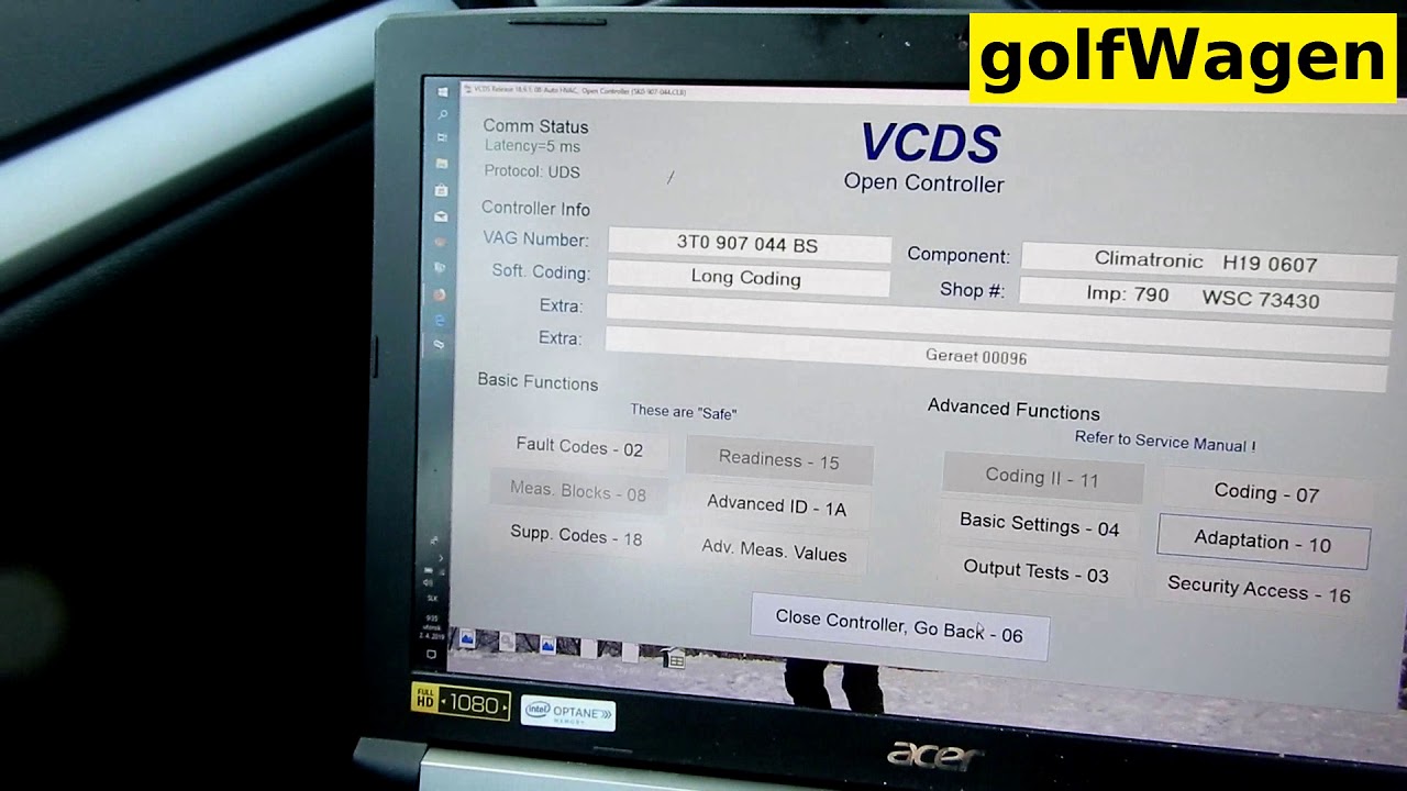 VW Golf 6 seat heater level memory coding - YouTube