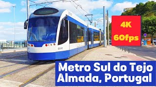 Metro Sul do Tejo, Almada, Portugal at a glance - An efficient and modern tramway system (4K 60fps)