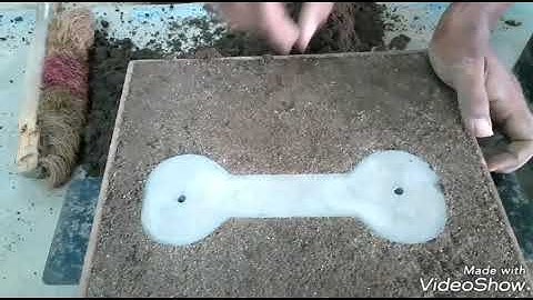 Foundry Sand Casting Created a Mould Cavity Using a Split Pattern [ NAVEEN M INSTRUCTOR] SJBIT