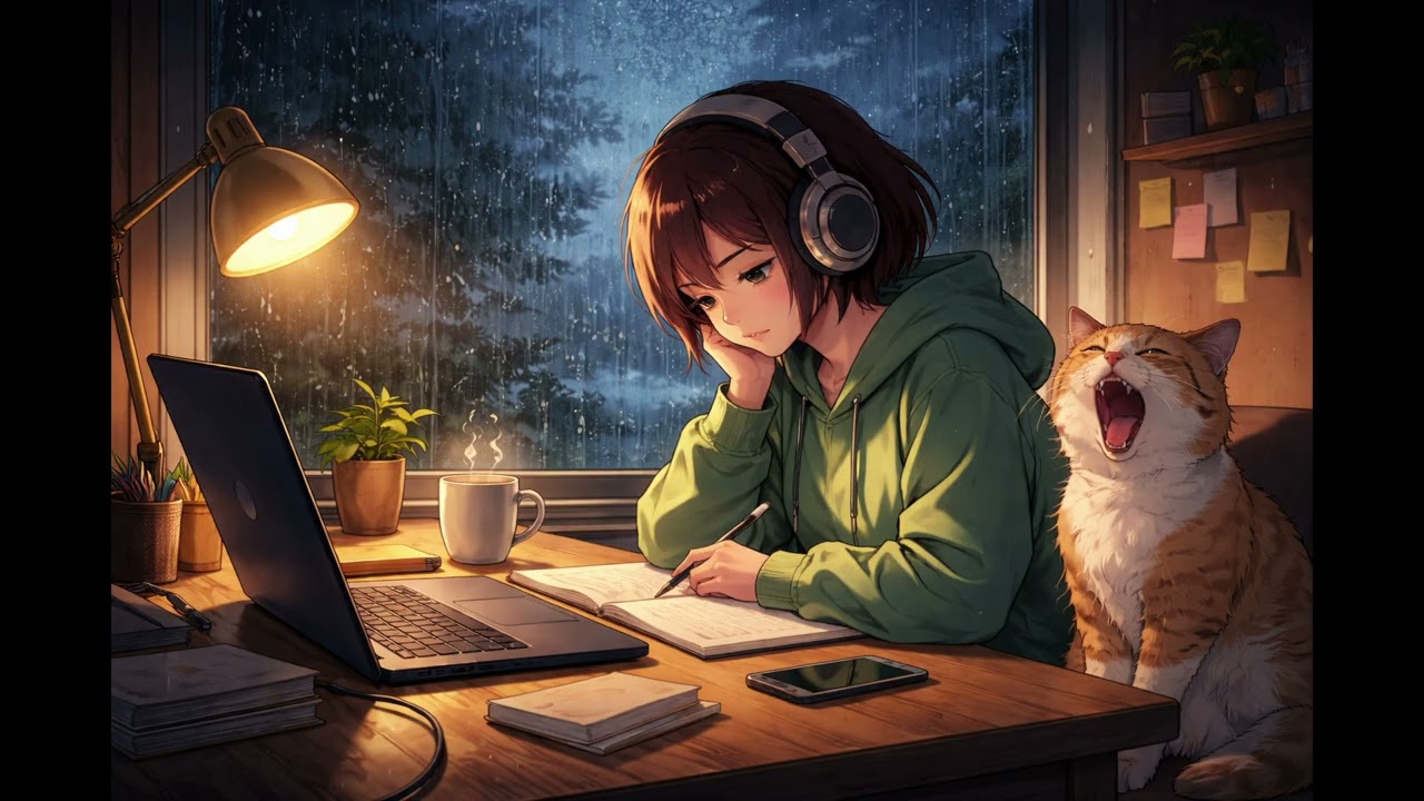 Midnight Study Radio - Late Night Focus Lo-Fi | 1 Hour