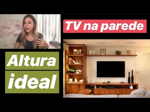 Vídeo: A Que Altura A TV Deve Ser Suspensa? Distância ótima Do Chão. Altura De Instalação Na Parede Da Sala E Demais Cômodos