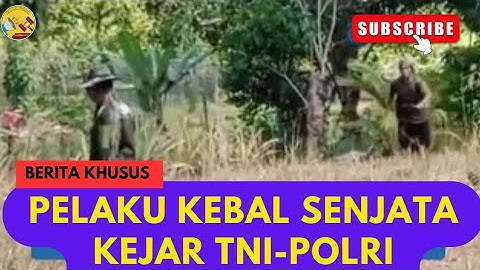 Detik-detik Menegangkan Aparat Lari Ngibrit Diancam Sajam oleh Pembacok Warga, Diduga Kebal Senjata