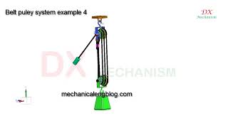 belt pulley system transmission example 4