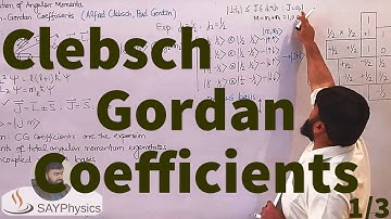 L40.1 Clebsch Gordan coefficients explained step by step