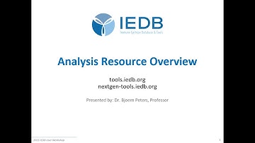 2023 User Workshop – 1.2 – IEDB Analysis Resource Overview & Section 1 Q&A