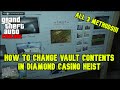 GTA 5 ONLINE - Casino heist how to change vault contents ...