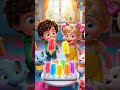 The Popsicle Party! ✨ Toddler Learning Videos | Kids Hub #Shorts #kidshub #toddlerlearning #kidssong