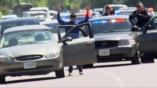 Police make arrest at gunpoint on busy Billings street
