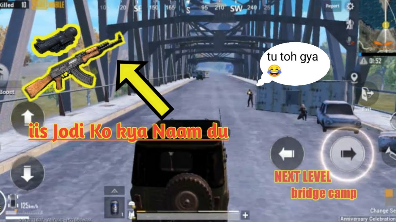 Can i face this next level bridge camping || INTENSE FIGHT 1 V 8 || NAIM GAMING