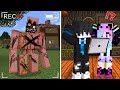Escape from Scary GOLEM on The Cameras in Minecraft..!