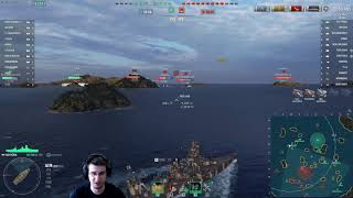 Hyuga 1st battle & initial impressions - World of Warships