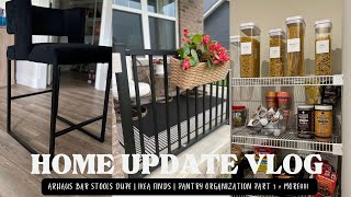 HOME UPDATE IKEA FINDS PANTRY ORGANIZATION PART 1 ARHAUS BAR STOOLS DUPE MORE