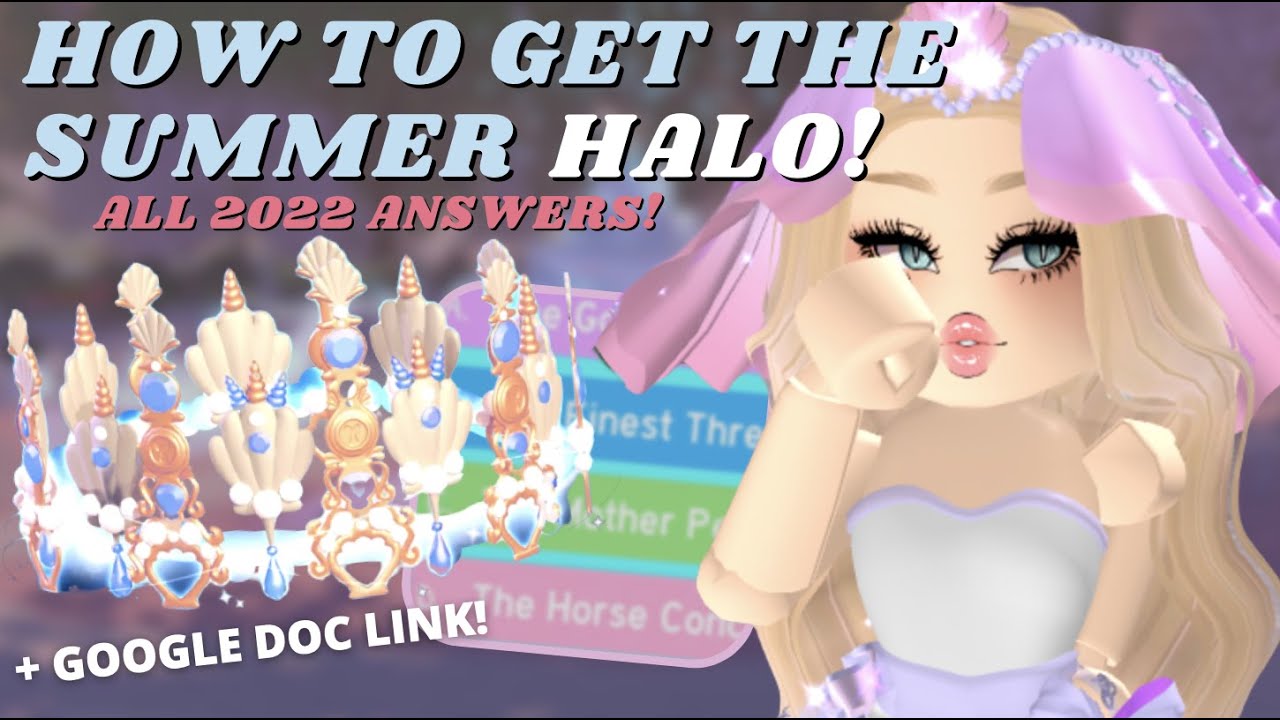 ALL SUMMER *HALO* 2022 FOUNTAIN ANSWERS!! Royale High Roblox 