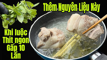 Người Bán Thịt Heo Chia Sẽ 2 Mẹo Nhỏ Này Thịt Tươi Thơm Cả Năm ,Và Cách Luộc Ngon Hơn Gấp 10 Lần 
