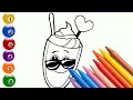 60 Minutes Ice Cream Drawing & Coloring Pack | Easy drawing for kids step by step