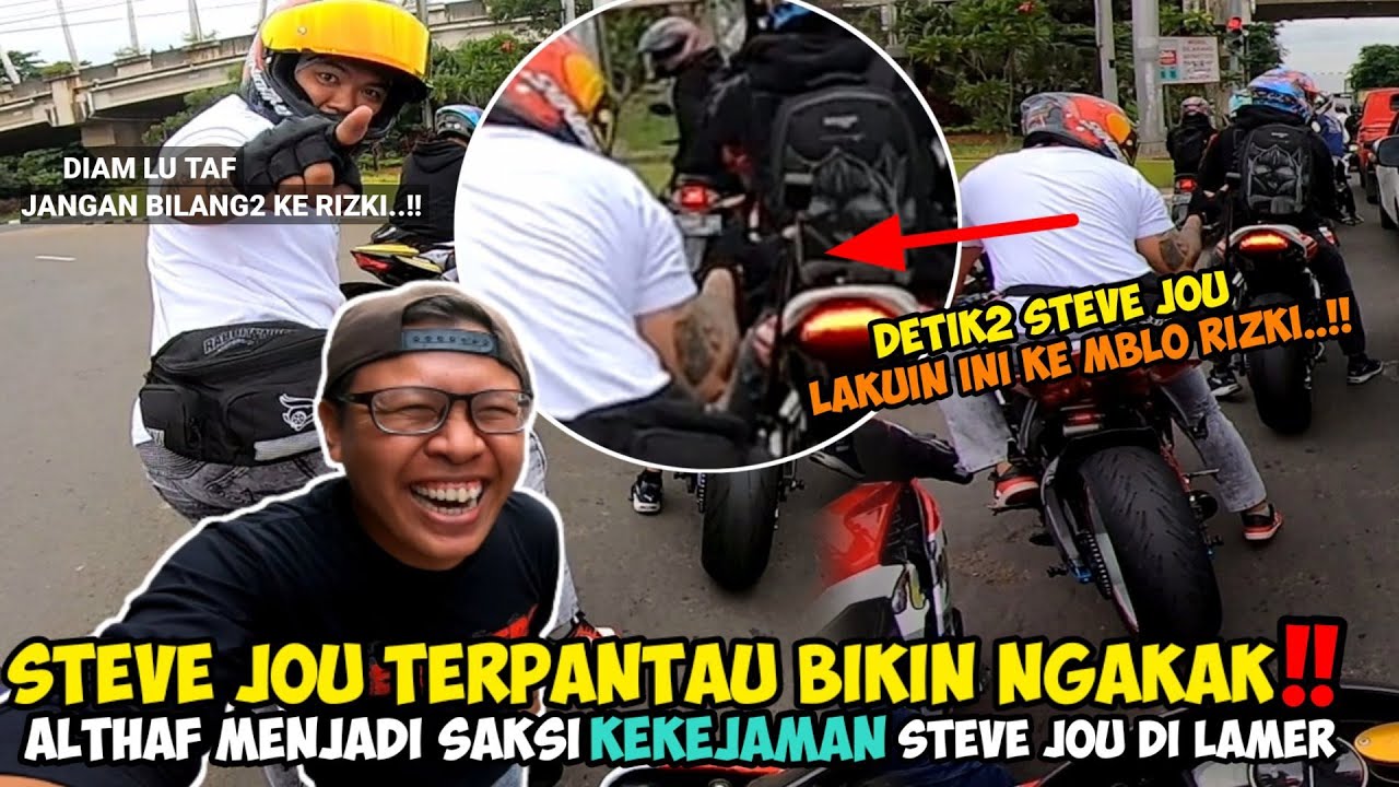 BIKIN NGAKAK❗MOMENT STEVE JOU USILIN MBLO RIZKI SAAT MACET PARAH