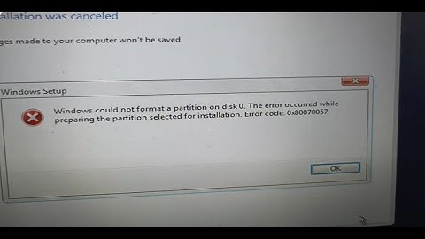 Fix Windows Error 0x80070057 | Can