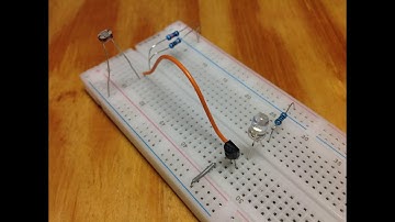 LDR LED Circuit on a breadboard
