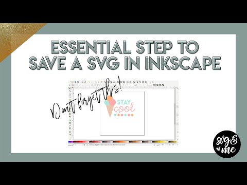 Essential Step to Save SVGs Correctly in Inkscape!