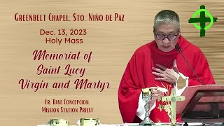 Dec. 13, 2023 / Holy Mass and Advent Recollection: Mission  with Fr. Dave Concepcion