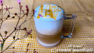 How to make caramel macchiato at home using instant coffee