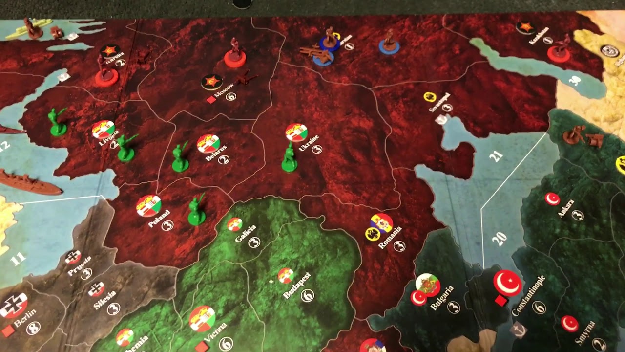 Axis&Allies 1914 House Rules Russian Revolution and Civil War YouTube