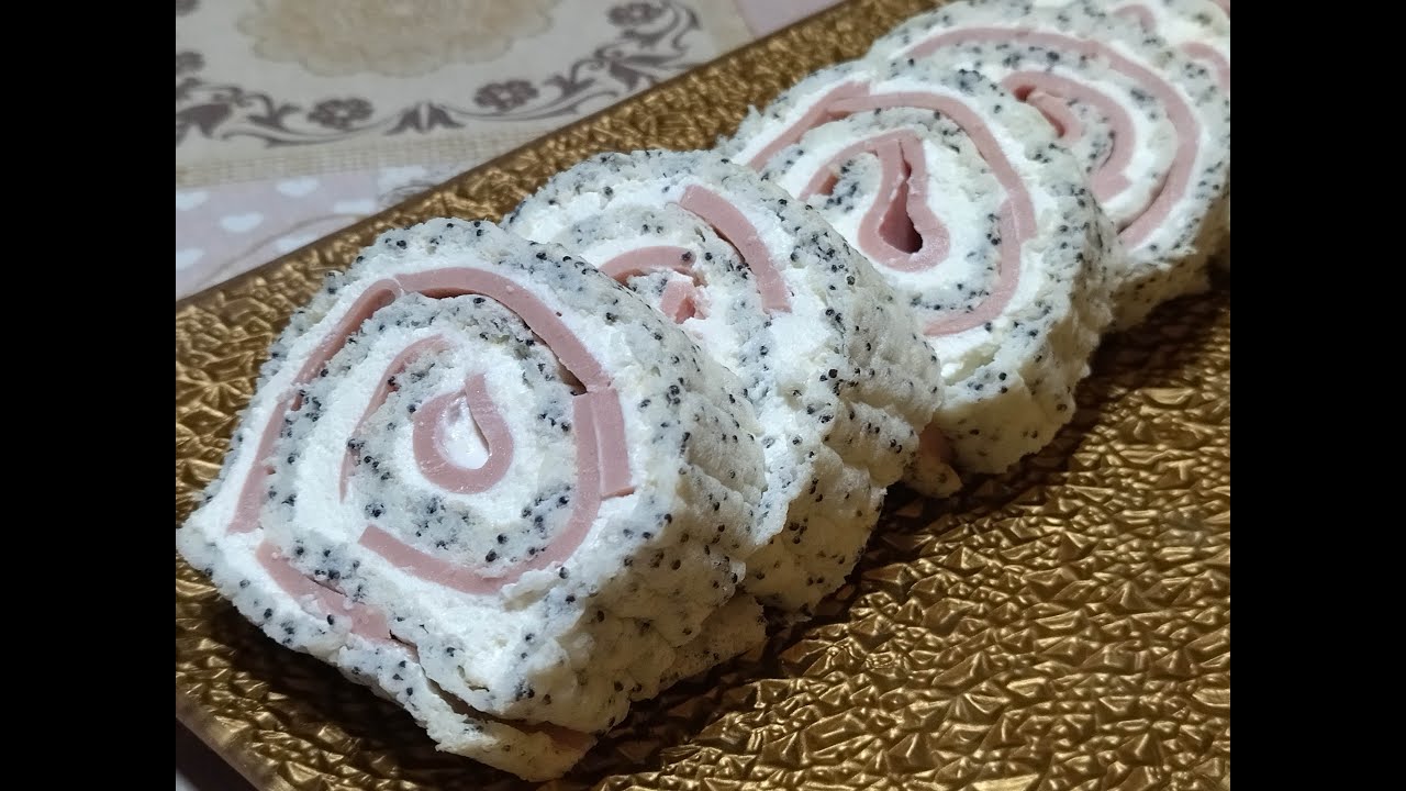 Slani rolat sa makom - Brzo i jednostavno hladno predjelo za svaku proslavu