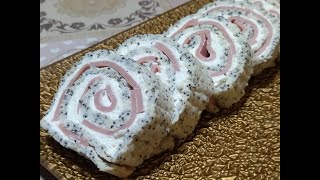 Slani rolat sa makom - Brzo i jednostavno hladno predjelo za svaku proslavu