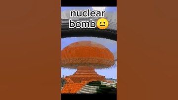 Minecraft TNT vs NUCLEAR BOMB! #shorts