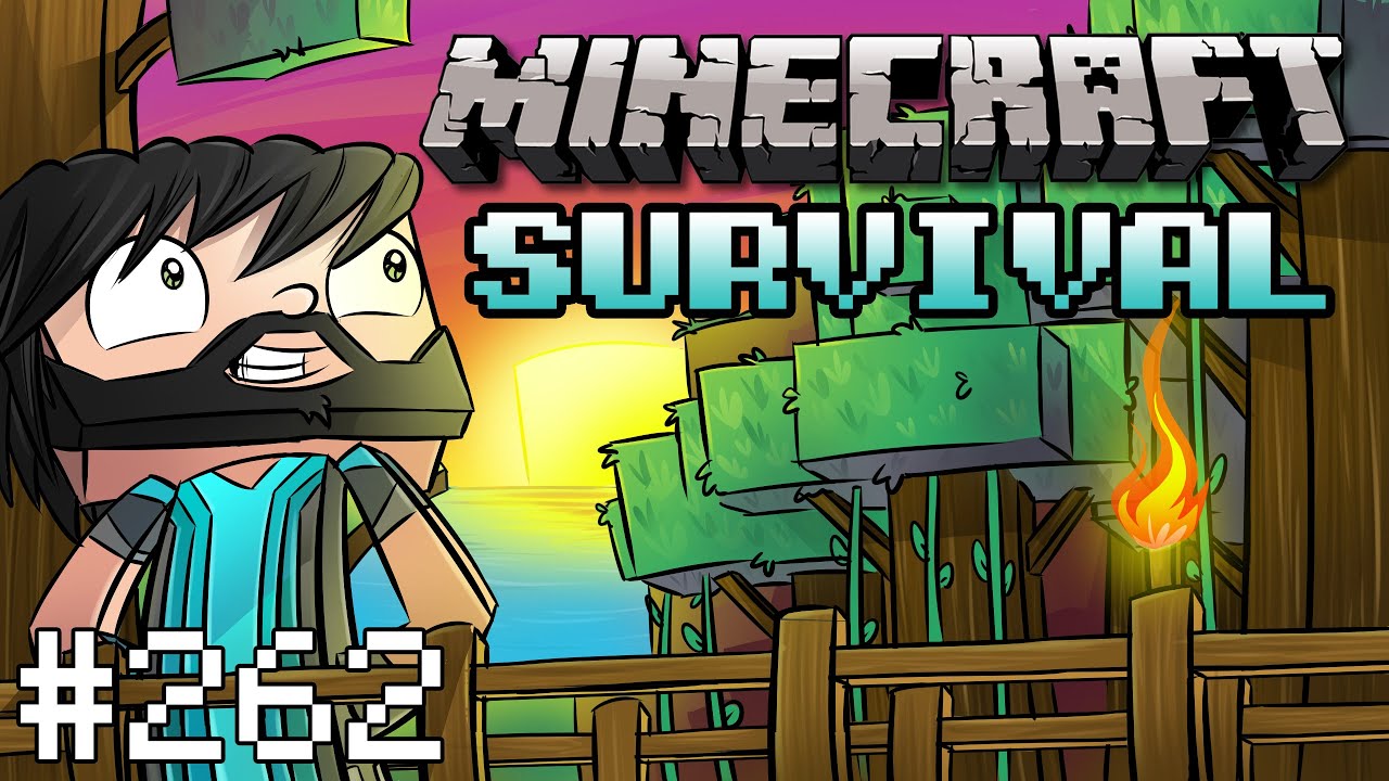 Minecraft Survival CREEPER JUMPSCARE! 262 YouTube