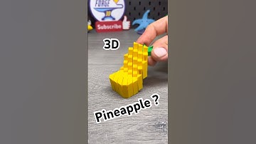 3D printed Satisfying Pixel Pineapple Fidget #3dprinting  #shorts #howto