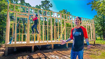 How I FRAMED our TINY HOUSE in 1 Day, By Myself!